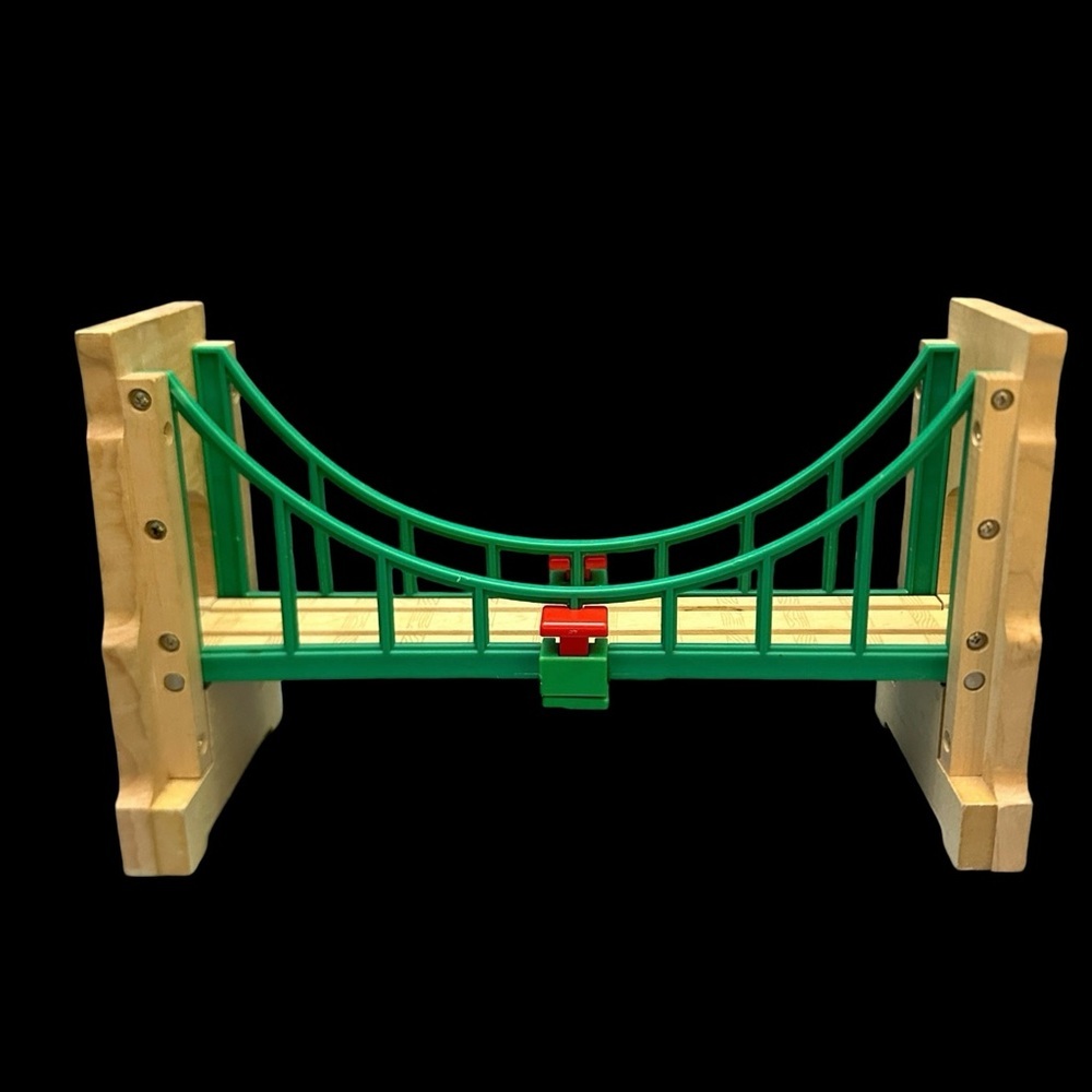 Thomas & Friends  SODOR Wooden Railway Bridge with Green Rails